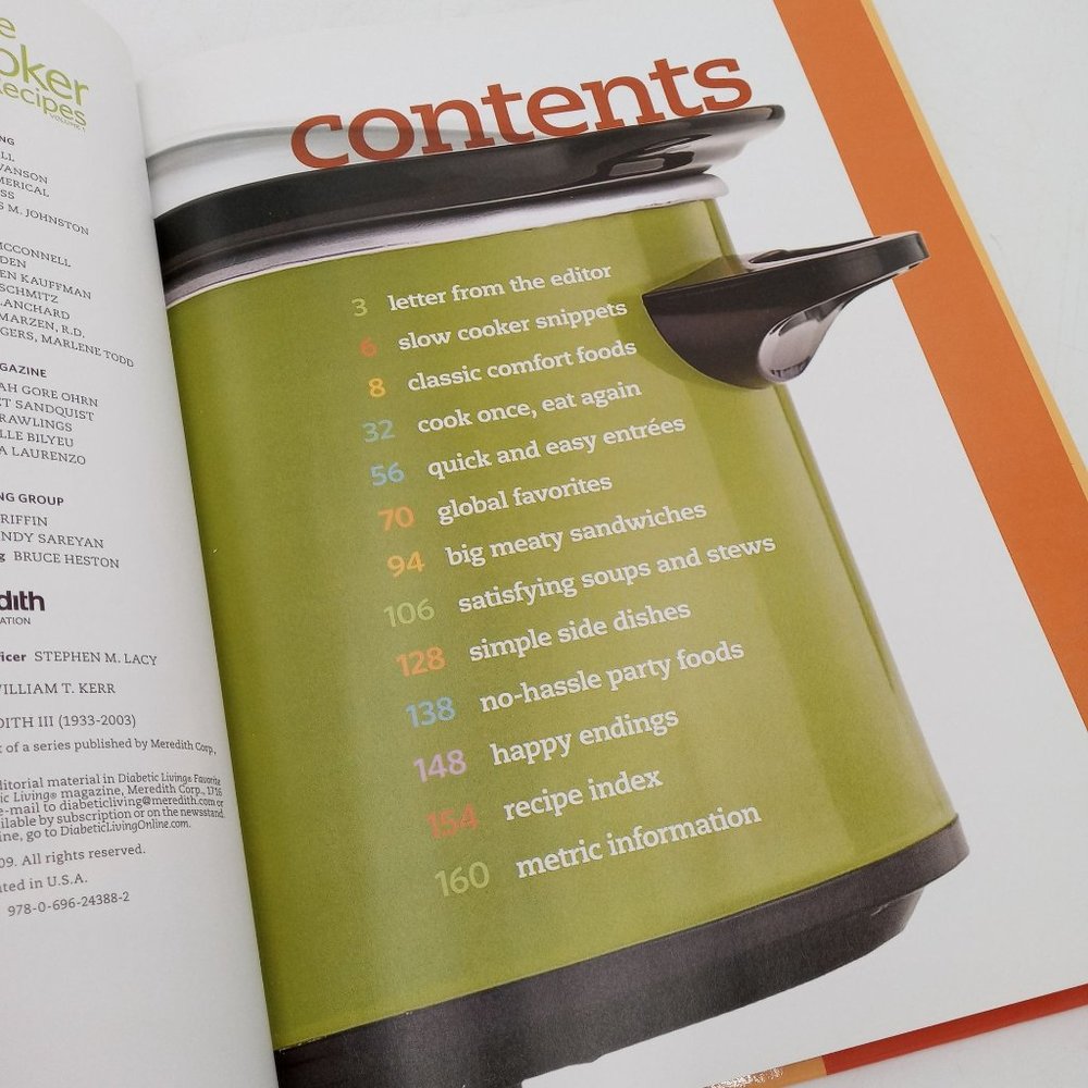 Diabetic Living Favorite Slow Cooker Recipes Cookbook Foodie Book Kitchen - Picture 2 of 8